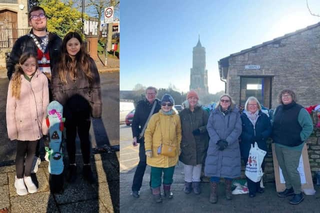 The Irthlingborough WI Craft Group ladies were assisted by other WI members on December 1
