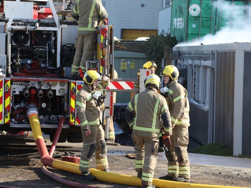 Factory fire Corby, Princewood Road
Firefighters on the scene