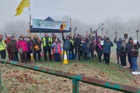 Volunteers from Wellingborough Eco Group were on hand to help out