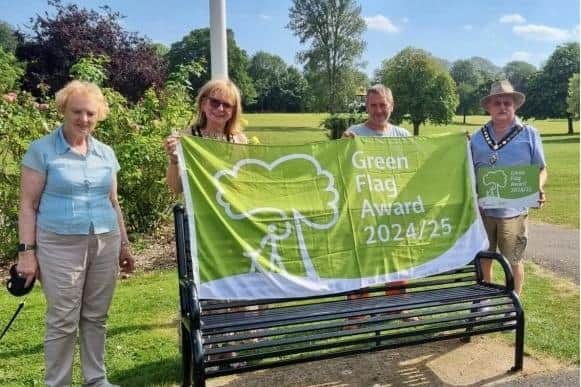 Rushden's Hall Park has received a Green Flag award for the eleventh consecutive year