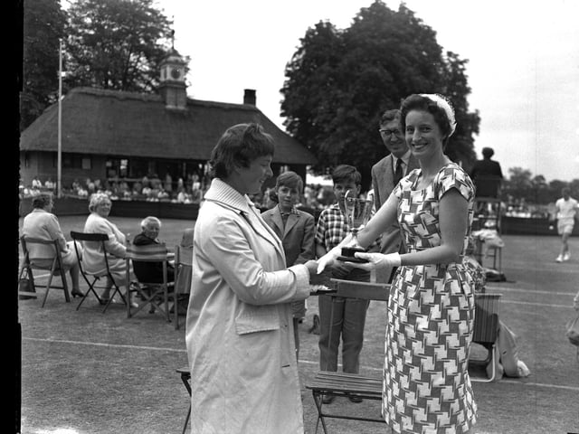 A tennis tournament at Wellingborough, August 10, 1961