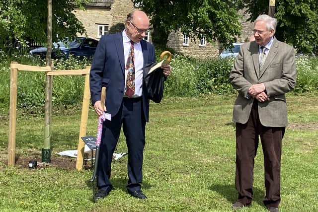 The Duke planted a tree to mark the Jubilee