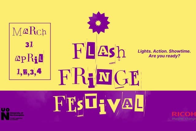 Logo for the University of Northampton's Flash Fringe Festival.
