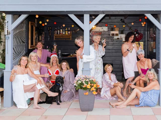 These brave women have been inspired by their friend Diane Pinnock to strip off for a 2024 charity calendar