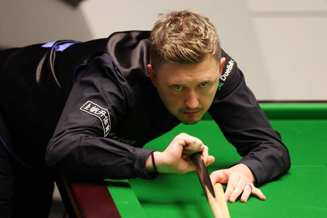 Kyren Wilson made five century breaks in his first-round victory in Sheffield