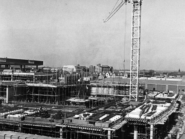 The Newborough centre was expanded and became the Newlands centre. Picture taken in March 1989
