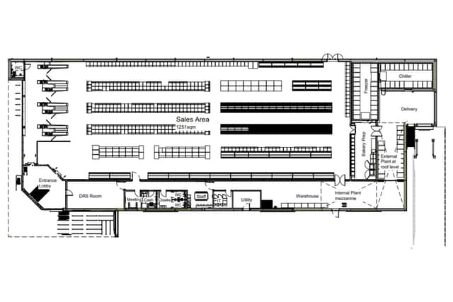 The building plan taken from the planning aplication