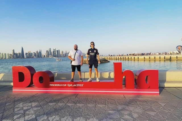 Dan and Ross in Doha