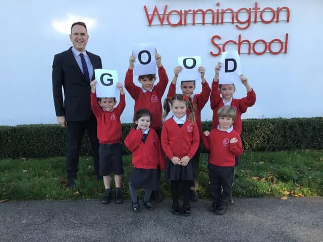 Warmington School has been rated good in all areas by Ofsted