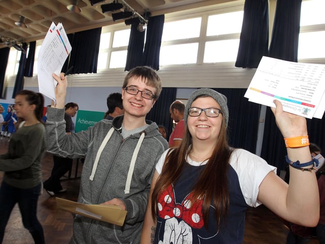 Take a look back at students in Kettering, Corby, Rushden, Wollaston and Wellingborough receiving those all-important results.