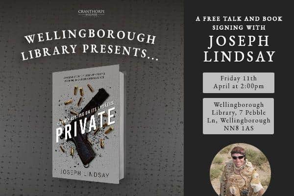 Meet Jospeh Lindsay at Wellingborough Library