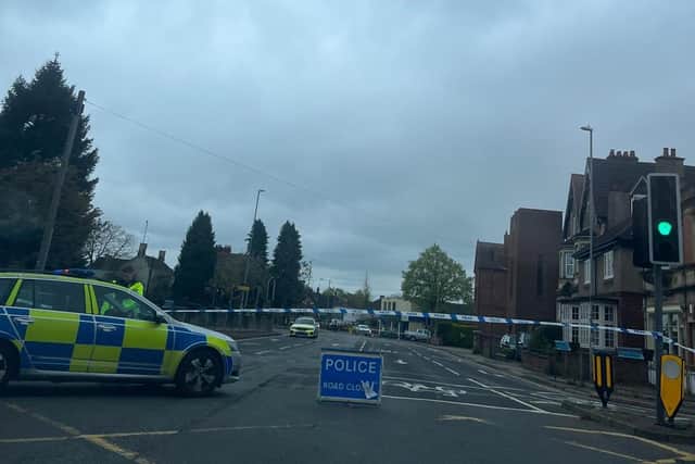 Police at the scene