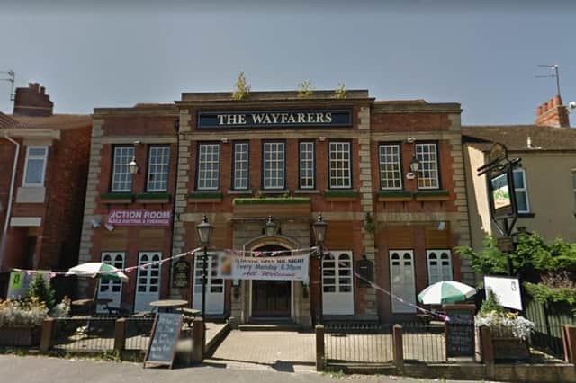 The Wayfarers was one of a number of premises searched yesterday