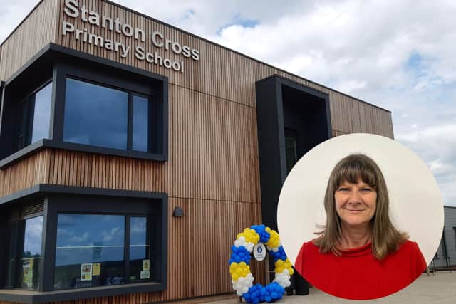 Stanton Cross Primary with Northampton Primary Academy Trust CEO Julia Kedwards (inset)