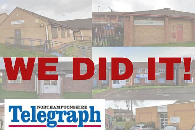 Corby's community centres are safe for another year after a successful Northants Telegraph campaign