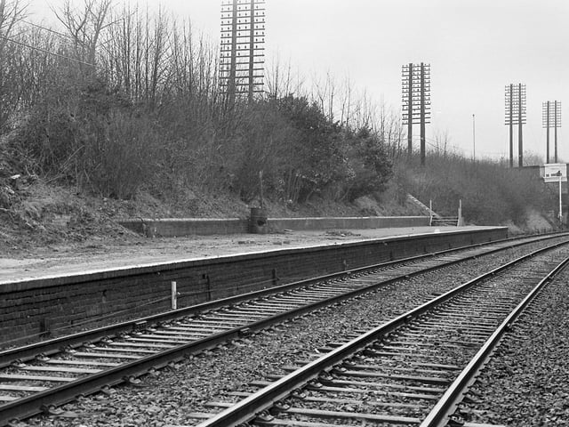 Derelict Corby Station 1986