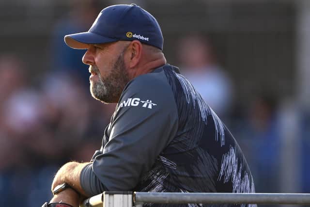 Darren Lehmann watched his Northants bowlers struggle for wickets against Middlesex