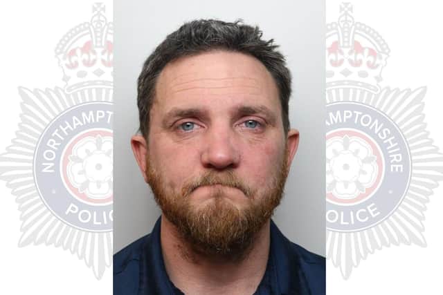 Abusive partner Ray Hurren, of Kettering, who strangled his girlfriend and punched her. Image: Northants Police