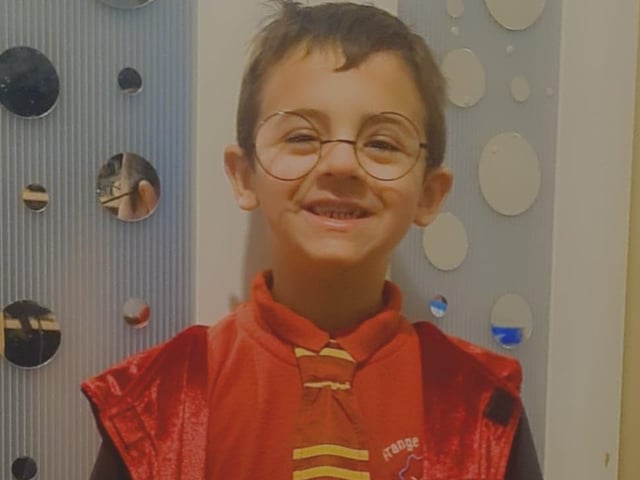Rowan, age 5, from Kettering, as Harry Potter