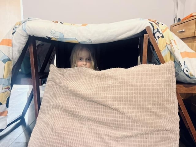 Joe Schultz's daughter took shelter from the storm