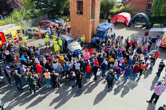 Crowds gather at Wellingborough open day
