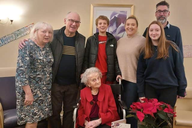 Elsie Celebrating with her Family