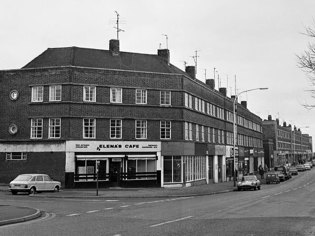 Rockingham Road shops, mid 1970s