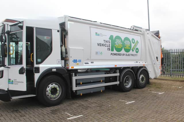 North Northants Council's new electric bin lorry