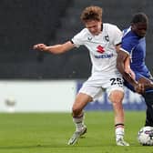 New Kettering loan signing  Phoenix Scholtz in action for MK Dons against Chelsea Under-21s in August (Picture: Pete Norton/Getty Images)