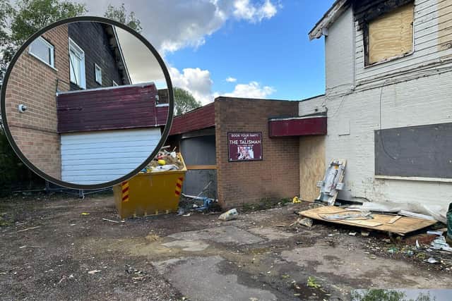 The Talisman is littered with debris. Image: Submitted