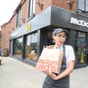 Niamh Brathwaite outside the newly refurbished McDonald's/National World