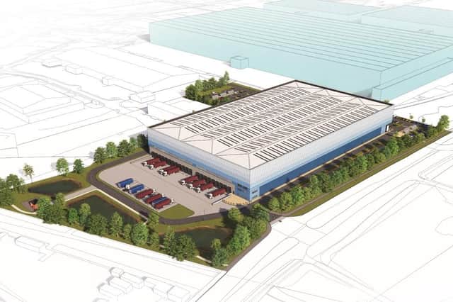 How the new MPB warehouse might look against the backdrop of Corby tubeworks