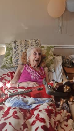 Even at 100 this wont stop resident Pauline from joining in
