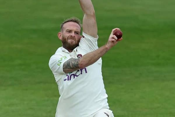 Skipper Luke Procter was the only Northamptonshire bowler to claim a wicket on Sunday