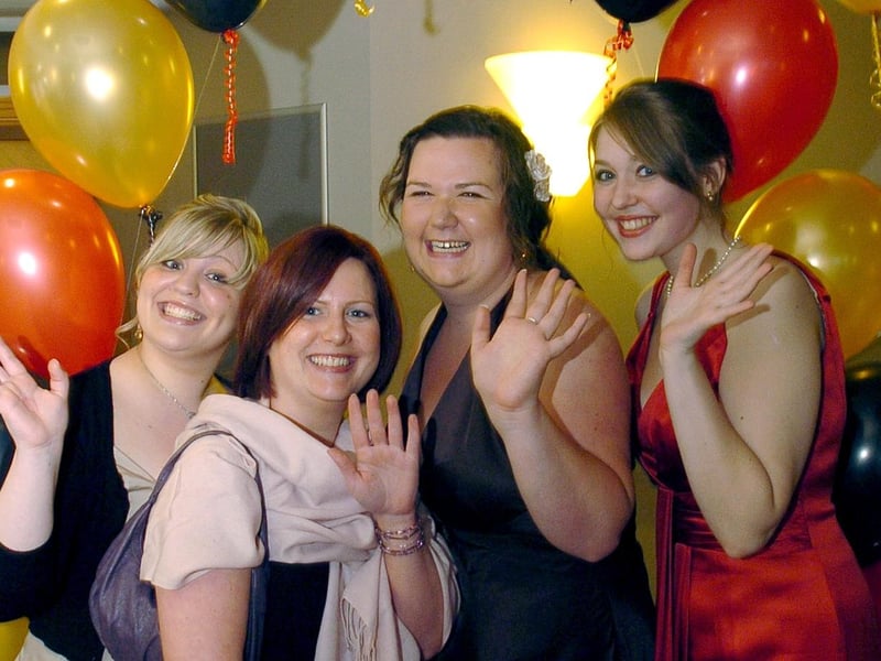 Wrenn School Prom: Nicole Coombs, Lydia Boundy, Becca Wheeler, Hannah Young. 2008
