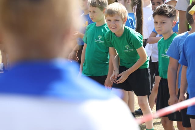 Hatton Academies Trust fun run - Ecton Village Primary Academy pupils line up