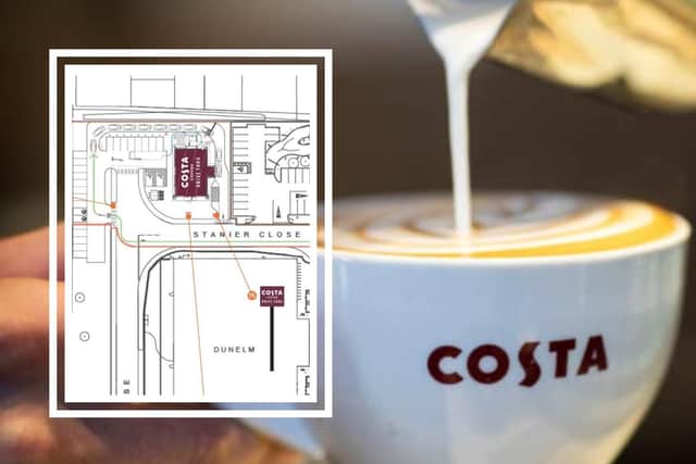 Costa Coffee has submitted plans for signs at the drive-thru unit