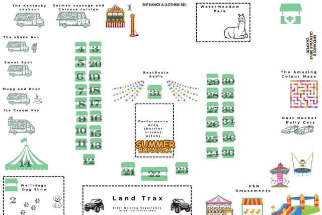 Site plan for the Summer Bonanza 2.0