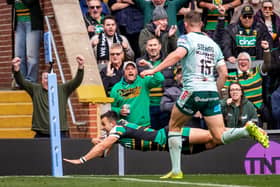 Edoardo Todaro scored again for Saints against Leicester Tigers on Saturday (picture: Ketan Shah)