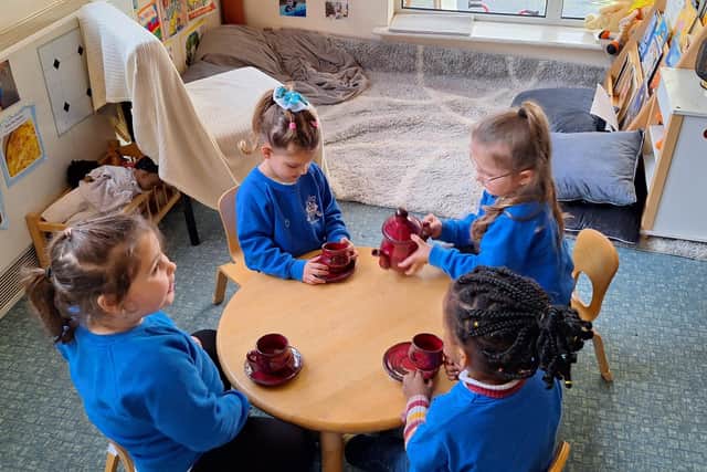 Time for tea at Diamond Pre-School Wellingborough