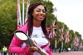 Paralympian Kadeena Cox kicked off the Queens Baton Relay last October — the baton will pass through Northampton and Corby on July 10 ahead of this summer's Commonwealth Games. Photo: birmingham2022.com