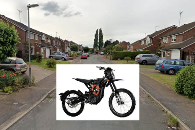 Paddocks Road, Rushden /A Sur-ron e-motorbike similar to the one used in the incident/Google/National World