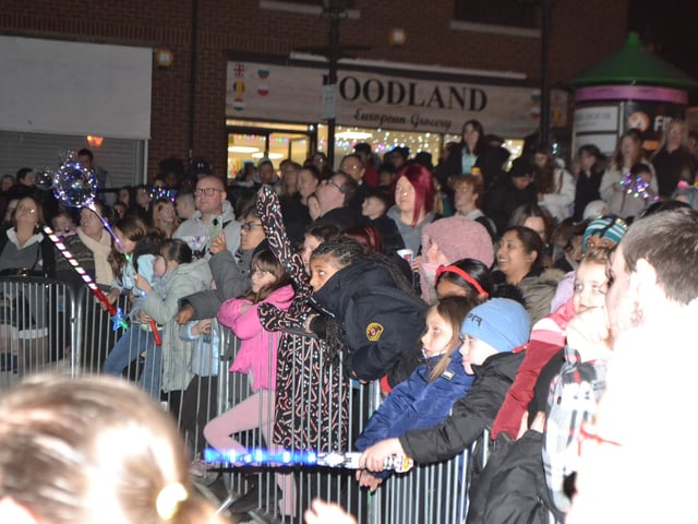 All smiles as Wellingborough officially welcomes the festive season with the annual Christmas lights switch-on