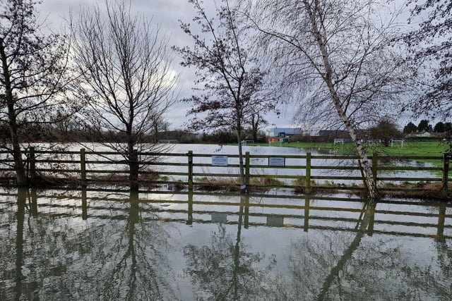 Oundle Town FC pitches were under water