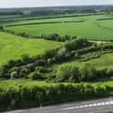 The green space, pictured from above the A14