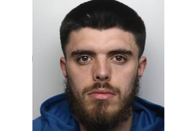 Drug dealer Liam Harridance was caught by Kettering police after he hid drugs in a town centre tree/Northants Police