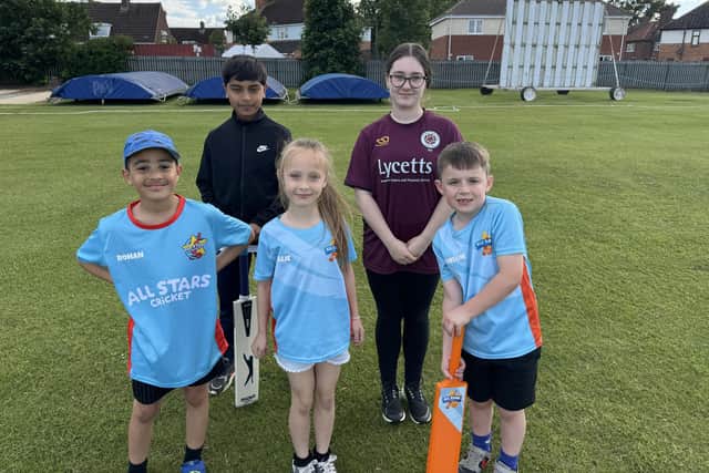 Some Beanfield pupils attending Cricket sessions.