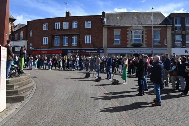 The announcement was made in Kettering town centre on Saturday