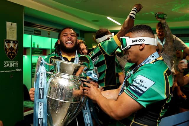Lewis Ludlam claimed Gallagher Premiership glory with Saints (photo by David Rogers/Getty Images)