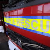 Firefighters were called to the blaze which had spread to a bungalow in Rushden